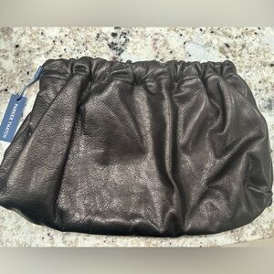 Parker thatch black leather mochi bag new with tags